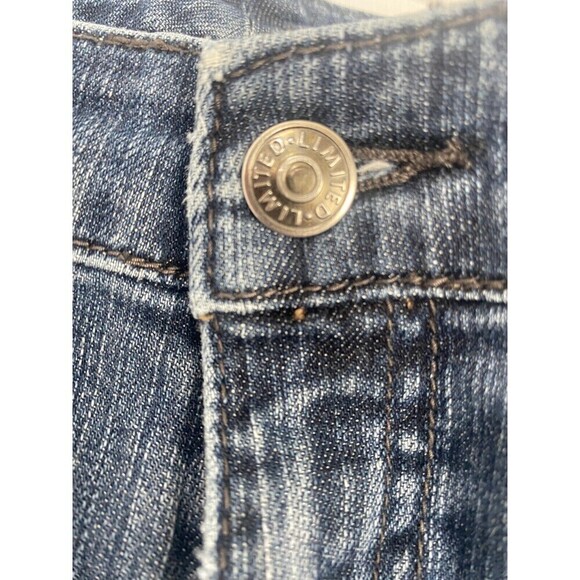 THE LIMITED Slim Boyfriend 312 bootcut Distressed Blue Denim Jeans Women Size 8 - Picture 15 of 16